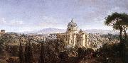 WITTEL, Caspar Andriaans van The St Peter's in Rome oil